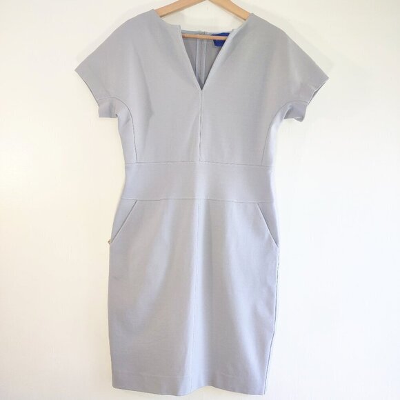 Winser London Miracle Sheath Dress Stretch Jersey Classic Elegant Women Size 8 - Picture 2 of 11